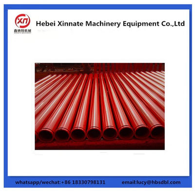 ST52 Seamless Concrete Pump Pipe , DN100 DN125 Concrete Pump Delivery Pipe